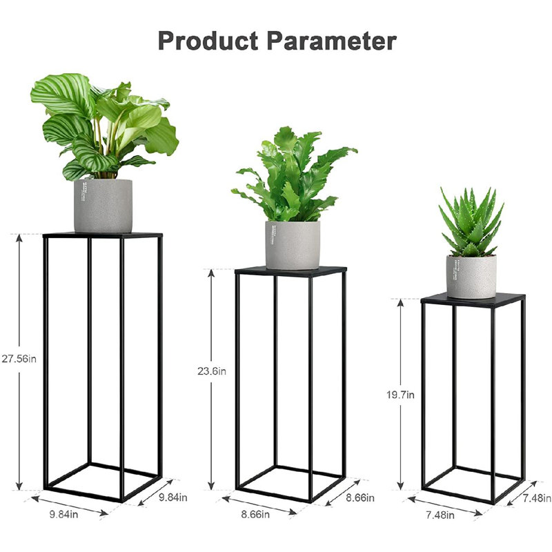 Latitude Run Square Nesting Plant Stand Wayfair Canada   Square Nesting Plant Stand 